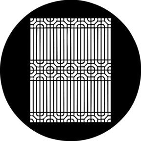 78211 Decorative Grill - Rosco Standard Steel Gobo