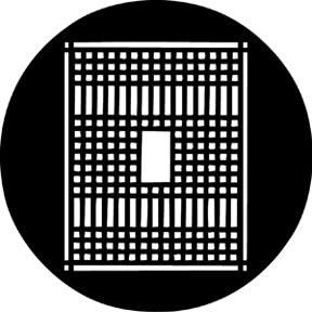 78215 Patterned Grate - Rosco Standard Steel Gobo