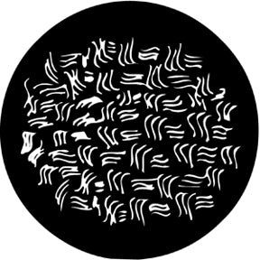 78233 Squiggle Scratch - Rosco Standard Steel Gobo