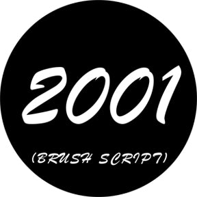 78265 Brush Script Date - Rosco Standard Steel Gobo