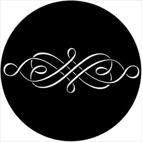 78407 Fret Scroll- Rosco Standard Steel Gobo