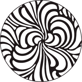 78411 Swirls Steel - Rosco Standard Steel Gobo