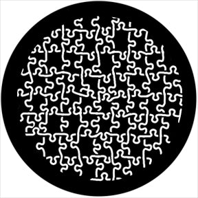 78471 Puzzled Reverse - Rosco Standard Steel Gobo