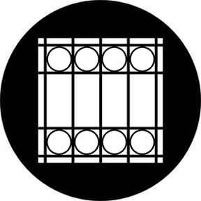 78498 Window Grate  Rosco Stainless Steel Gobo