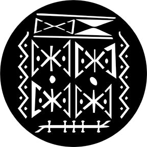 78547 African Mud Cloth Breakup (Large) - Rosco Standard Steel Gobo