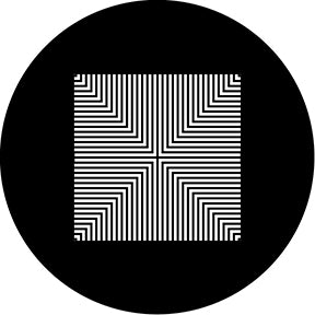 78580 Pyramid Moire - Rosco Standard Steel Gobo