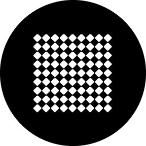78585 Checker Tile - Rosco Standard Steel Gobo