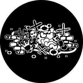 78605 Abstract Graffitti - Rosco Standard Steel Gobo
