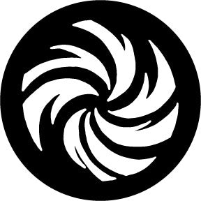 78607 Swirling Descent - Rosco Standard Steel Gobo