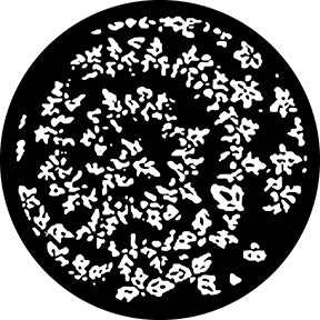 78608 Spiral Flower Breakup - Rosco Standard Steel Gobo