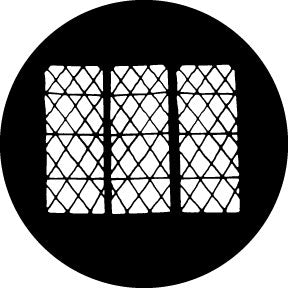 78625 Drawn Lattice - Rosco Standard Steel Gobo