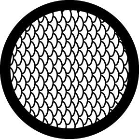 78641 Fish Scales - Rosco Standard Steel Gobo