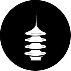 78664 Pagoda Latern  Rosco Stainless Steel Gobo