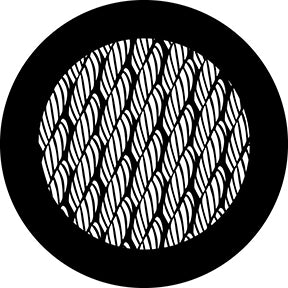 78701 Rope Texture - Rosco Standard Steel Gobo