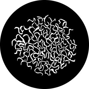 78704 Snail Trails - Rosco Standard Steel Gobo