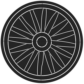 78718 Wagon Wheel - Rosco Standard Steel Gobo