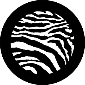 78746 Zebra Print 3 - Rosco Standard Steel Gobo