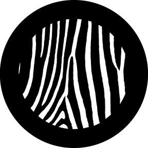 78747 Zebra Print 4 - Rosco Standard Steel Gobo