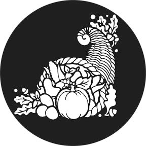 78749 Thanksgiving Cornucopia - Rosco Standard Steel Gobo