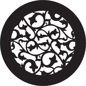 78757 Iron Scroll - Rosco Standard Steel Gobo