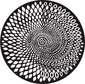 78766 Crawford Leaf - Rosco Standard Steel Gobo