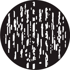 78792 Patchy Lines Breakup A - Rosco Standard Steel Gobo