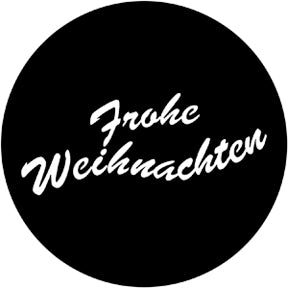 78811 Frohe Weihnachten - Rosco Standard Steel Gobo
