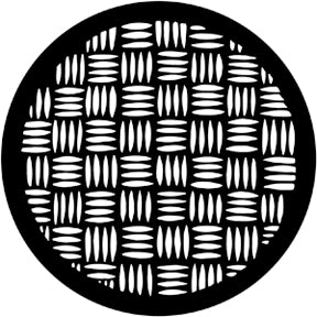 79035 Parquet Weave - Rosco Standard Steel Gobo