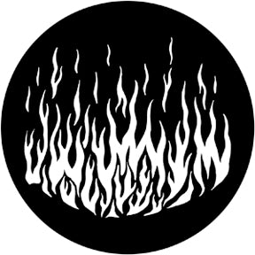 79172 Flames 6  Rosco Stainless Steel Gobo