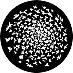 79200 Swirling Leaves - Rosco Standard Steel Gobo