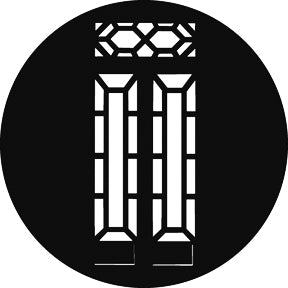 G797 Chinese Doors - Rosco GAM Standard Steel Gobo