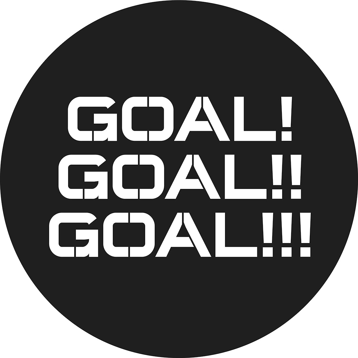 79730 Goal! Goal!! Goal!!! - Rosco Standard Steel Gobo
