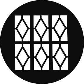 G799 Tudor Window 2 - Rosco Standard Steel Gobo