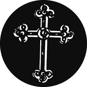 G812 Carved Cross - Rosco Standard Steel Gobo