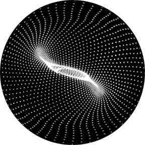 82740 Twisted Particles 4 - Rosco Colour Glass Gobo