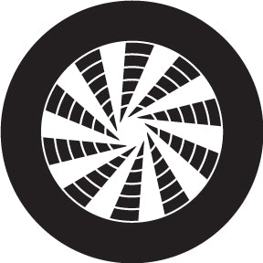 82813 Pinwheel Crop Circle - Rosco Colour Glass Gobo