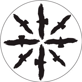 82816 Circling Birds Silhouette 1 - Rosco Colour Glass Gobo