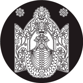 82827 Day of the Dead Tribal Woman - Rosco Colour Glass Gobo