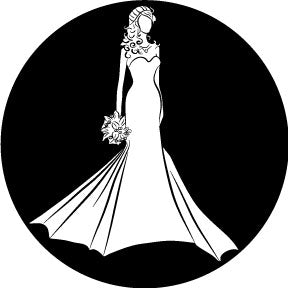 82829 Bride Silhouette - Rosco Colour Glass Gobo