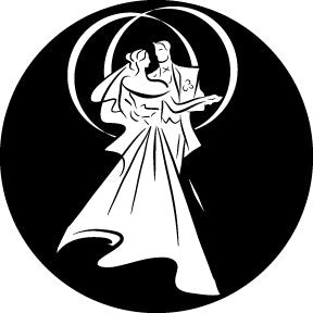 82831 Bride & Groom 1st Dance - Rosco Colour Glass Gobo