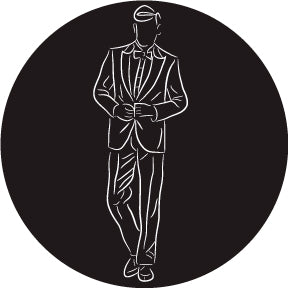 82838 Groom In Suit - Rosco Colour Glass Gobo