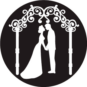 82840 Kissing Under Trellis - Rosco Colour Glass Gobo