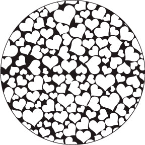 82843 All My Hearts - Rosco Colour Glass Gobo