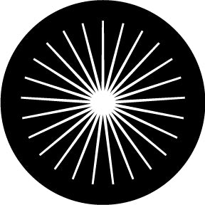 82856 Radial 2 - Rosco Colour Glass Gobo