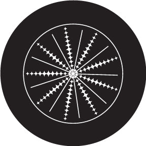 82865 Spikes Crop Circle - Rosco Colour Glass Gobo