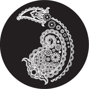 82880 Paisley 9 - Rosco Colour Glass Gobo