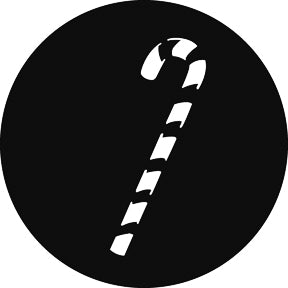 G829 Candy Cane - Rosco GAM Standard Steel Gobo