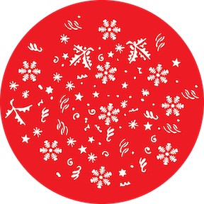 82952 Winter Party Red - Rosco Colour Glass Gobo
