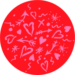 83126 Love In Color - Rosco Colour Glass Gobo