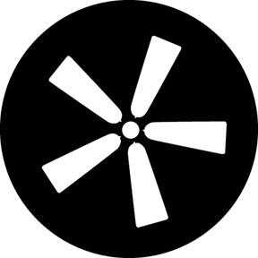 G835 Ceiling Fan 5 - Rosco GAM Standard Steel Gobo